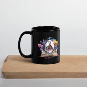 Dark Academia, Fantasy Reader Mug, Bookish Gift, Goth Coffee Mug, Gift for Reader, Goth Ceramic Mug
