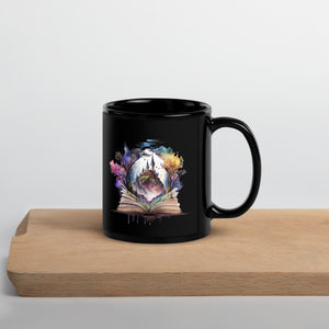 Dark Academia, Fantasy Reader Mug, Bookish Gift, Goth Coffee Mug, Gift for Reader, Goth Ceramic Mug