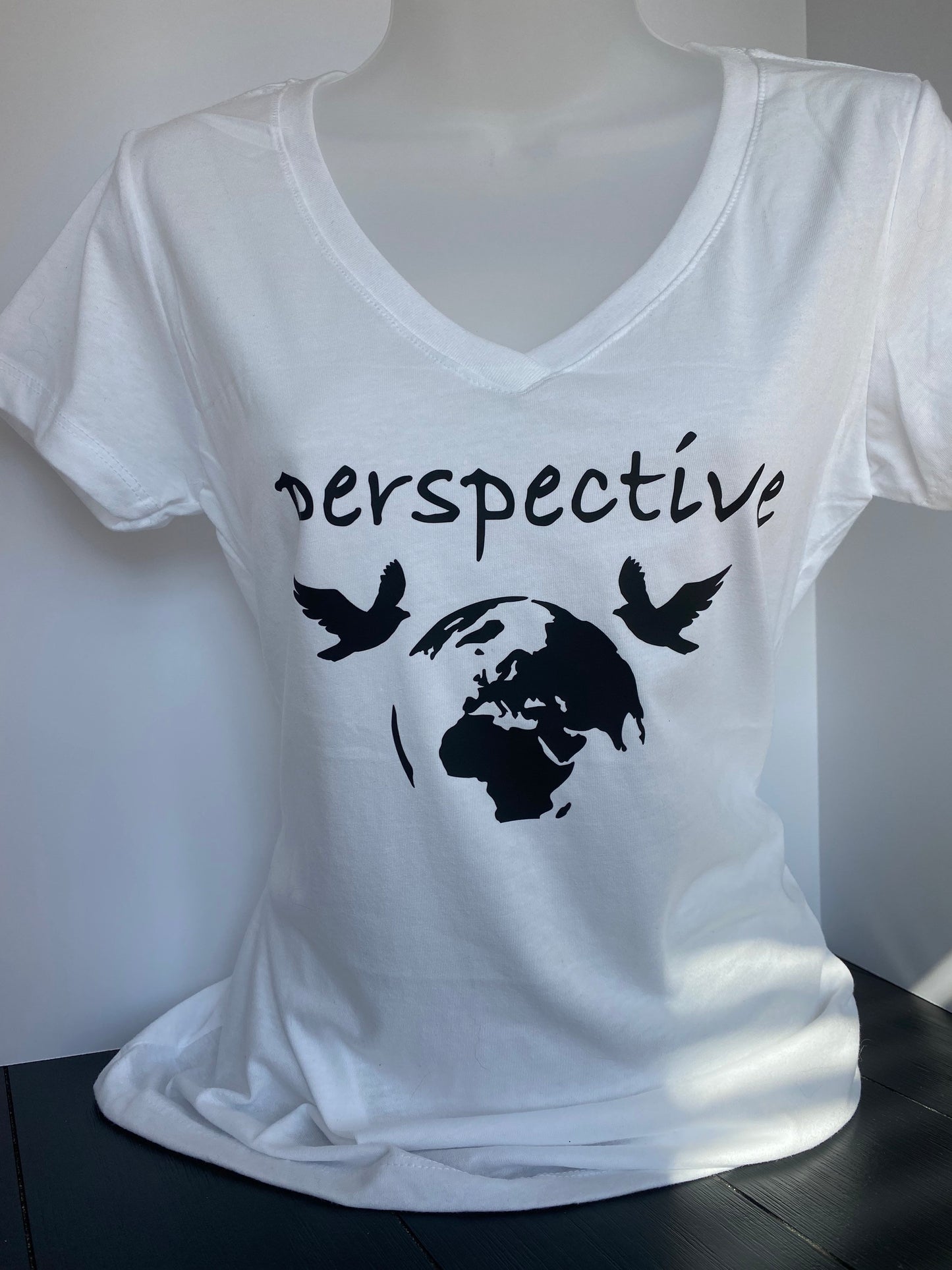 Perspective T-shirt, Tank, Hoodie or Tote, Peace t-shirt, Inspirational Message, Minimalist Clothing, Black and White