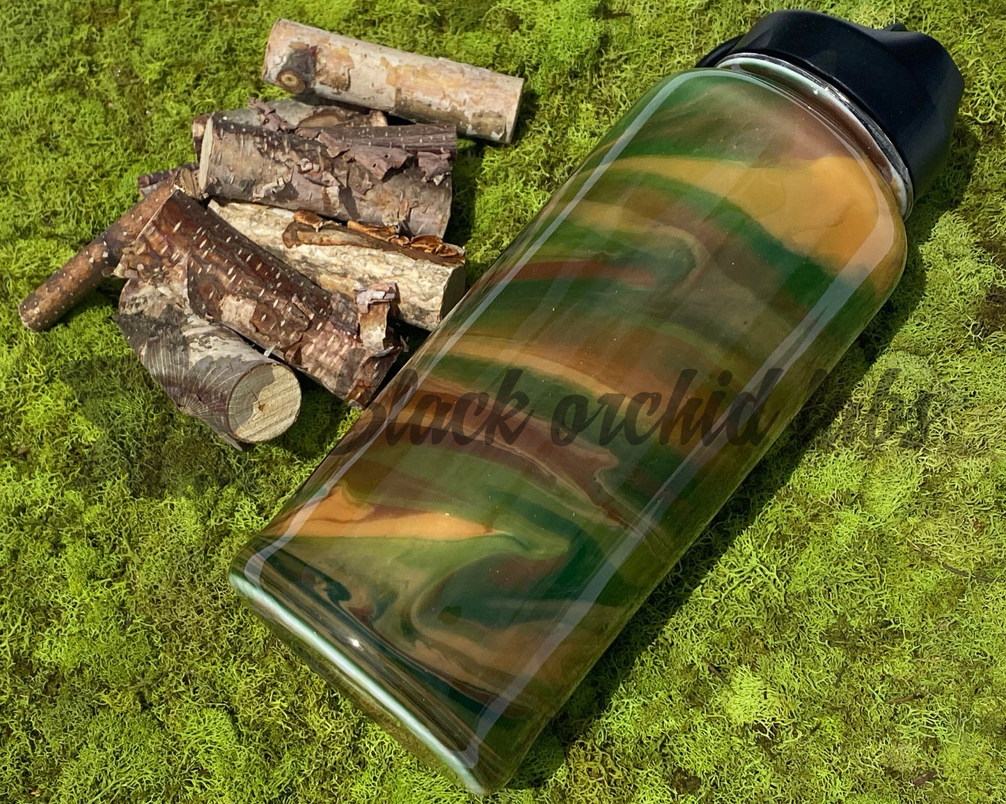 Camouflage Water Bottle or Tumbler, Camo, Gift for Man, Military Gift, Camouflage Travel Mug, Camo Coffee Mug, Gift for Dad