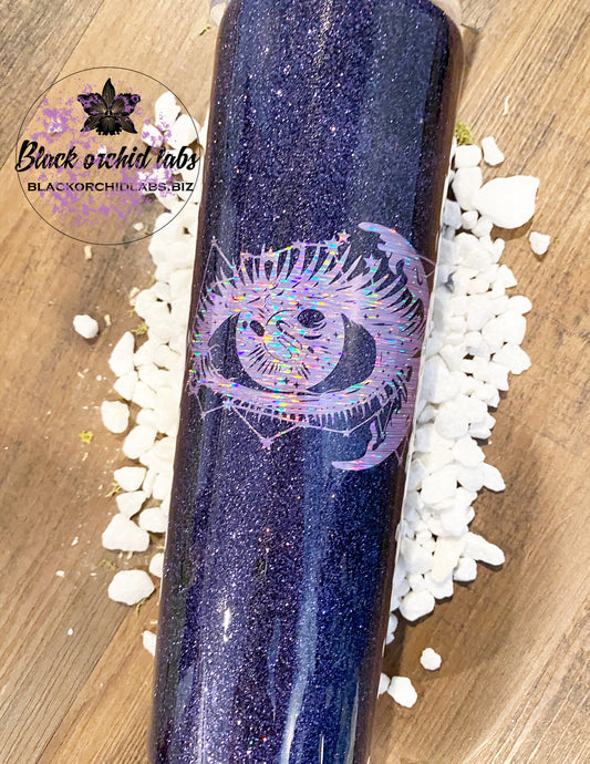 Universe Within Glitter Tumbler, Galaxy Travel Mug, Space Water Bottle, Galaxy Eye Tumbler, Galaxy, Nebula, Space, Universe Within