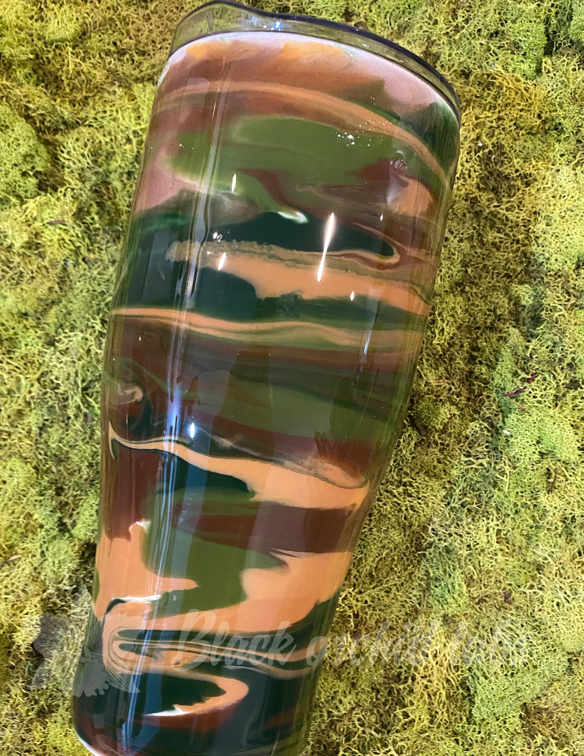 Camouflage Water Bottle or Tumbler, Camo, Gift for Man, Military Gift, Camouflage Travel Mug, Camo Coffee Mug, Gift for Dad
