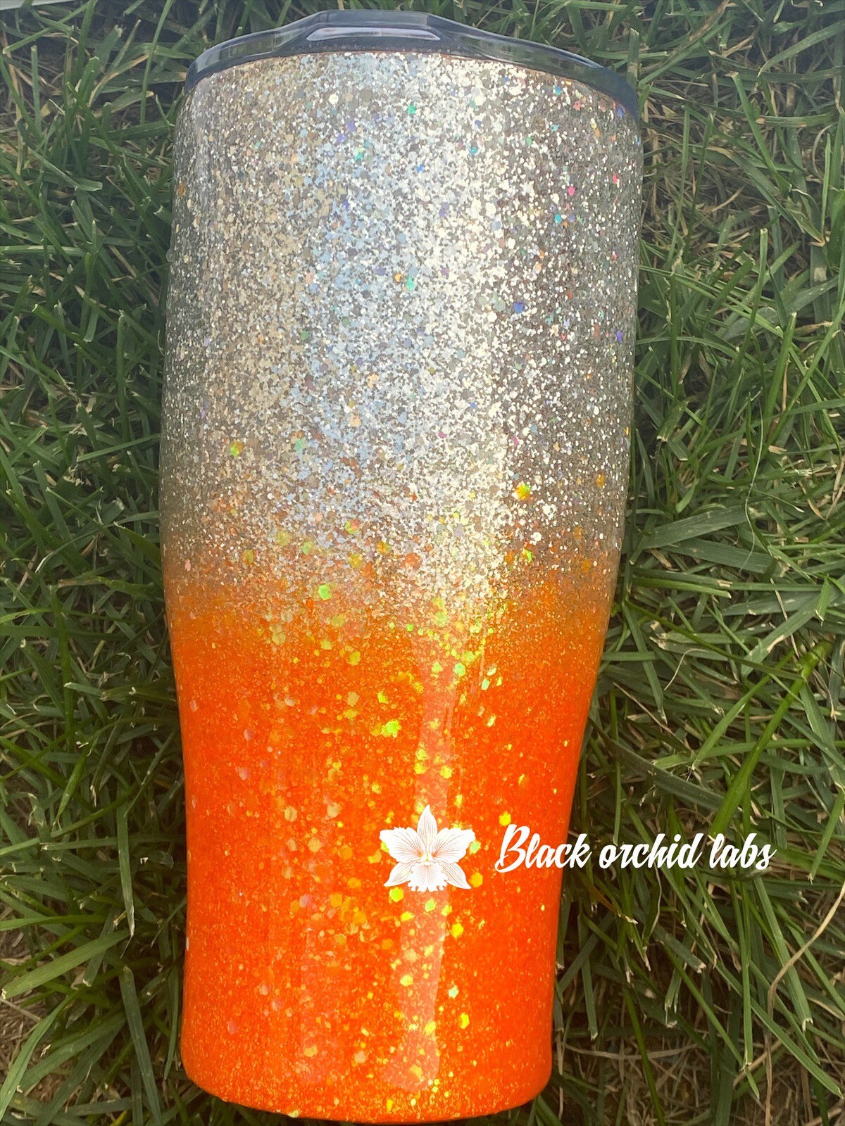 Girl on Fire Glitter Ombre Tumbler, Girl Power Travel Mug, Positivity, Empowerment, Feminism Water Bottle, Free Shipping