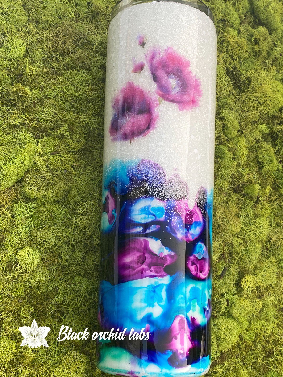Modern Floral Tumbler, Colorful, Watercolor Flower, Unique Mothers Day Gift, Colorful Travel Mug, Floral Swirl Water Bottle