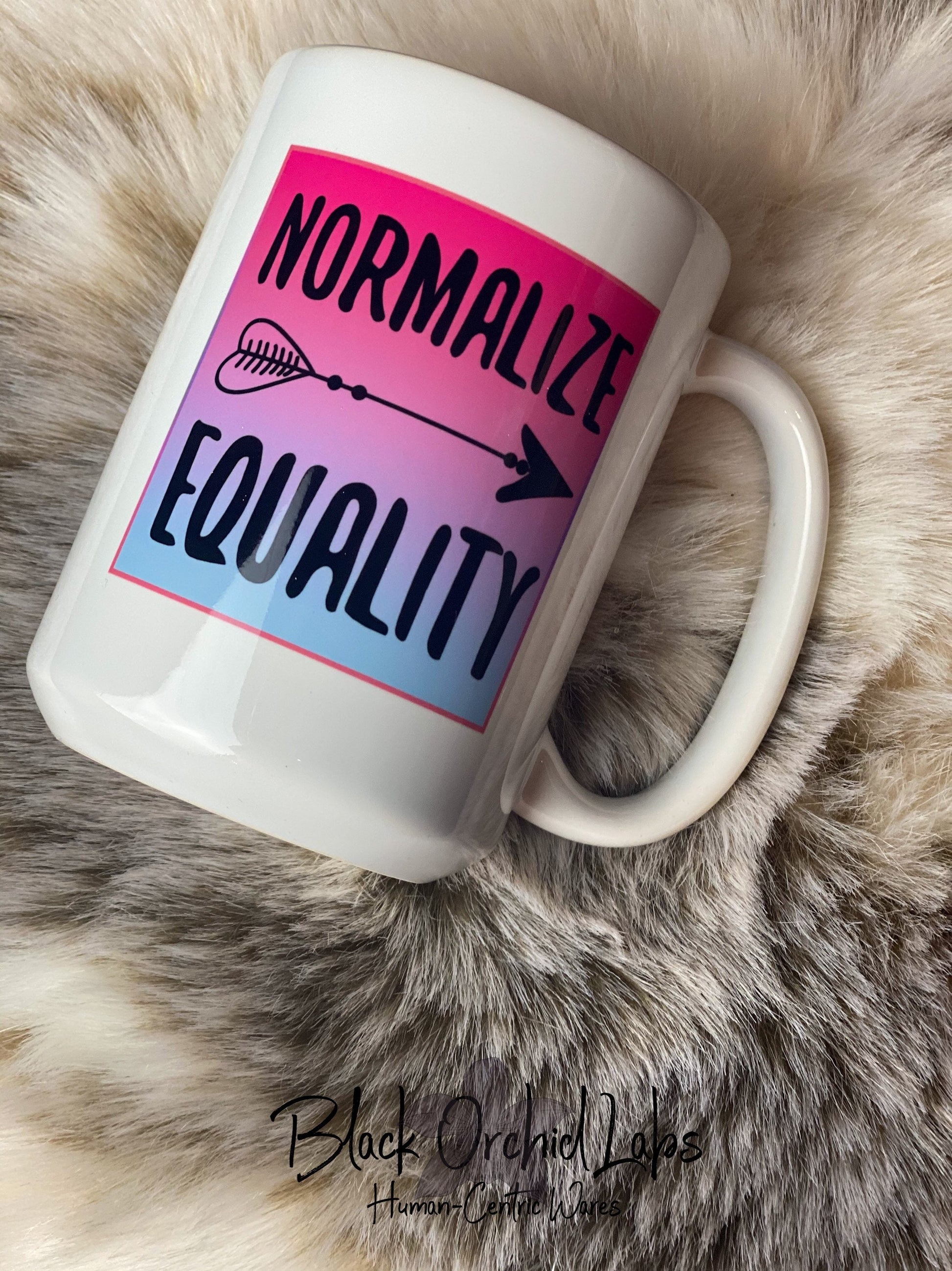 Equality Ceramic Coffee Mug, Humanity Coffee Cup, Social Justice