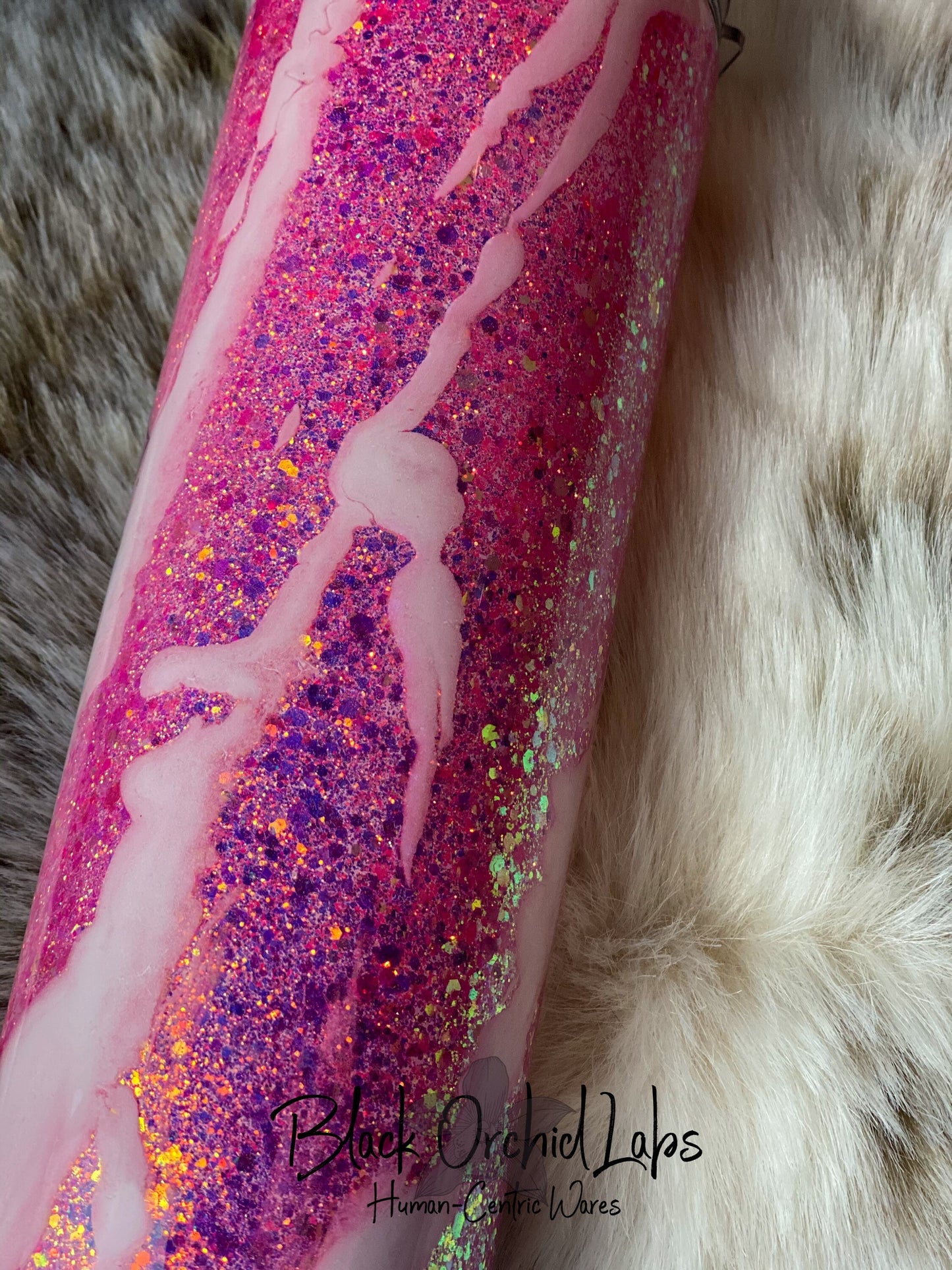 Pink Flamingo Glitter Tumbler, Beautiful Mandala Travel Mug, Elegant Sparkly Coffee Mug