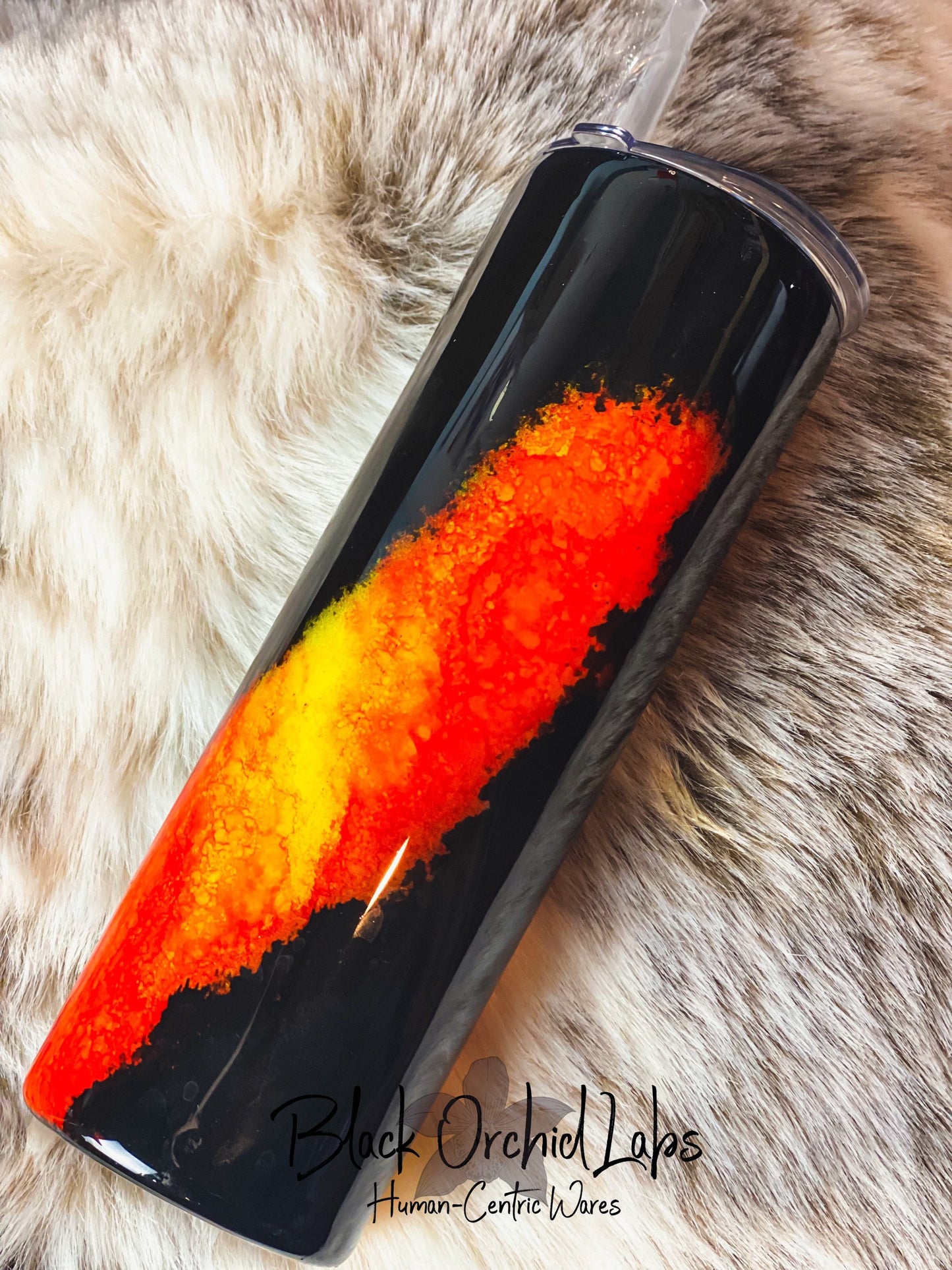 Fire, Galaxy Tumbler, Space Travel Mug, Cosmo Water Bottle, Flame Travel Mug, Gift for Man, Gift for Biker, Fire, Firehouse, First Responder