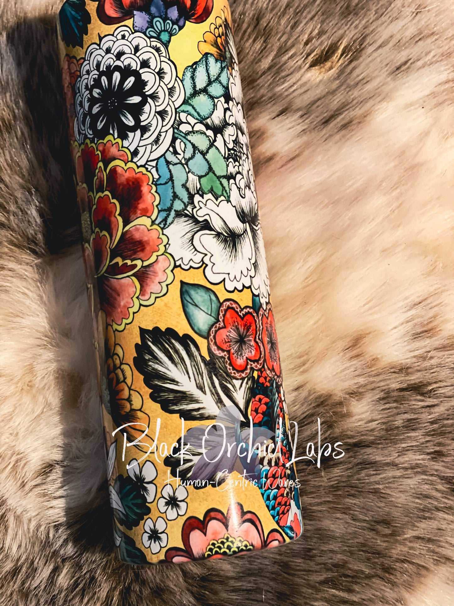 Minimalist Floral Tumbler, Vintage floral travel mug, modern floral, gift for her, minimalist, personalized tumbler, flowers, Japanese