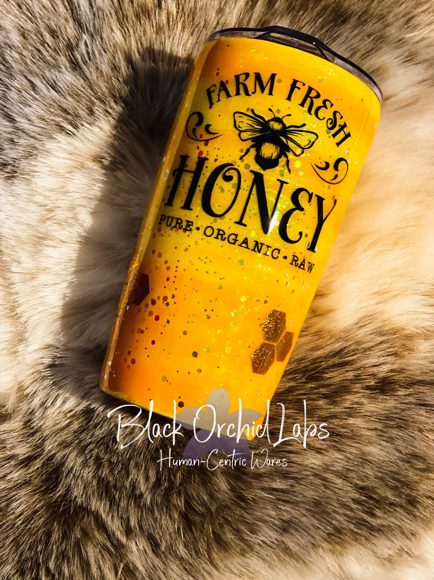 Honey Bee Glitter Ombre Bee Hive, Tumbler, Inspirational Bee Water Bottle, Bee, Nature Lover Tumbler, Bee Hive, Elegant Gift