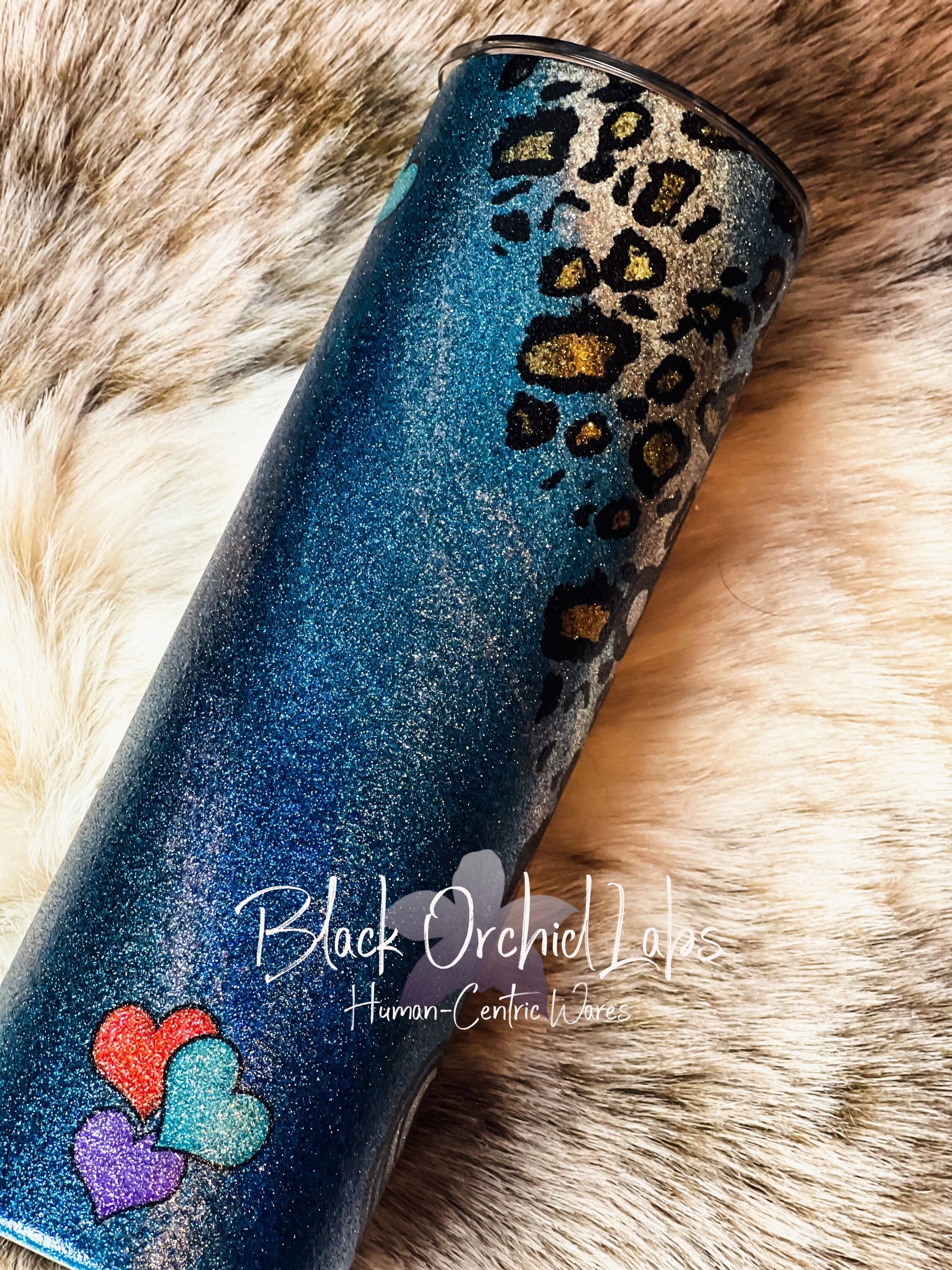 Gnome leopard glitter Tumbler, Cheetah print gnome Travel Mug, Heart gnome Print Tumbler, Heart gnome, leopard print