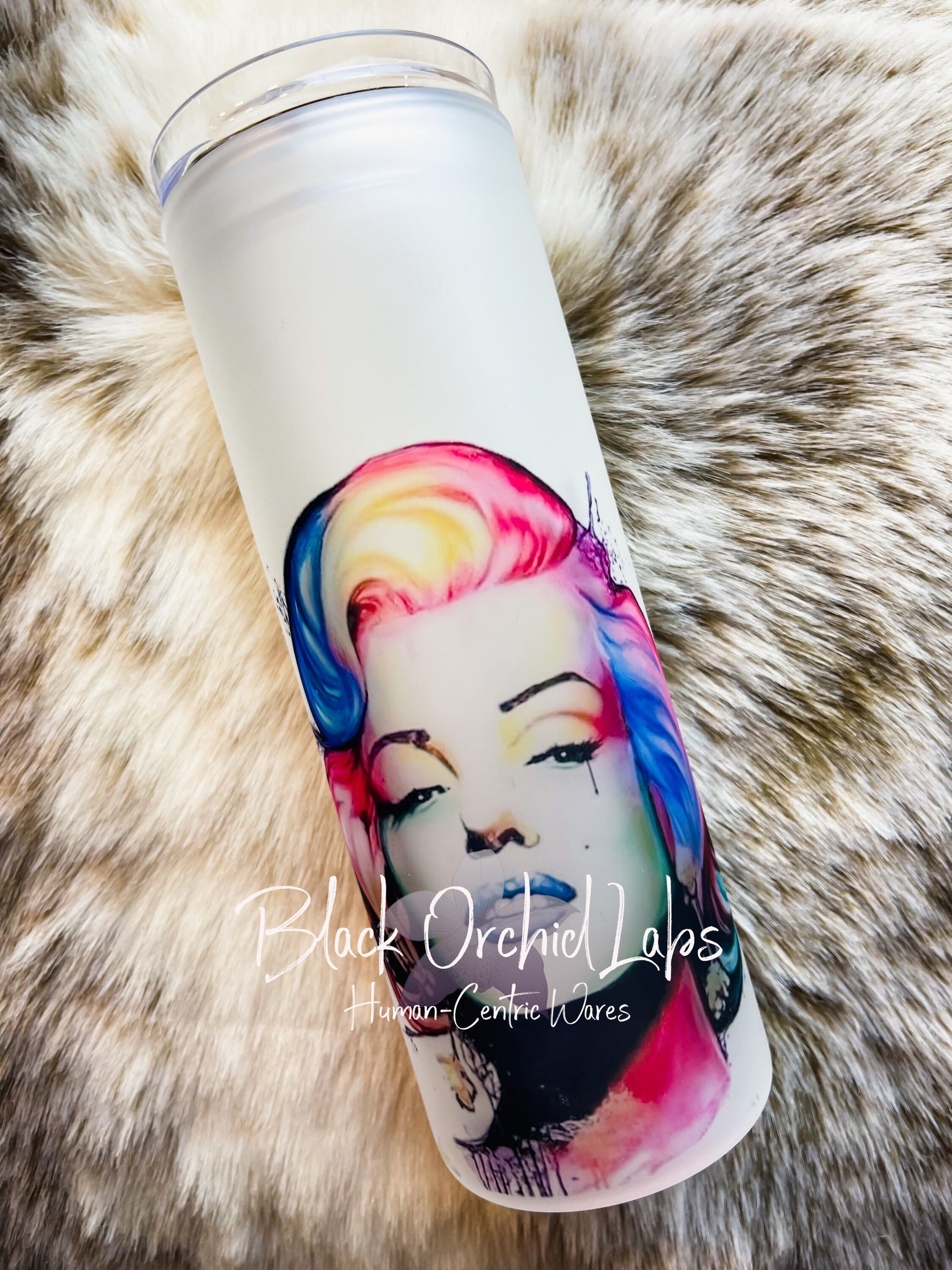 Pop art, Marilyn Monroe glass Tumbler, Fashion Icon, Art Deco Tumbler, minimalist, gift for her