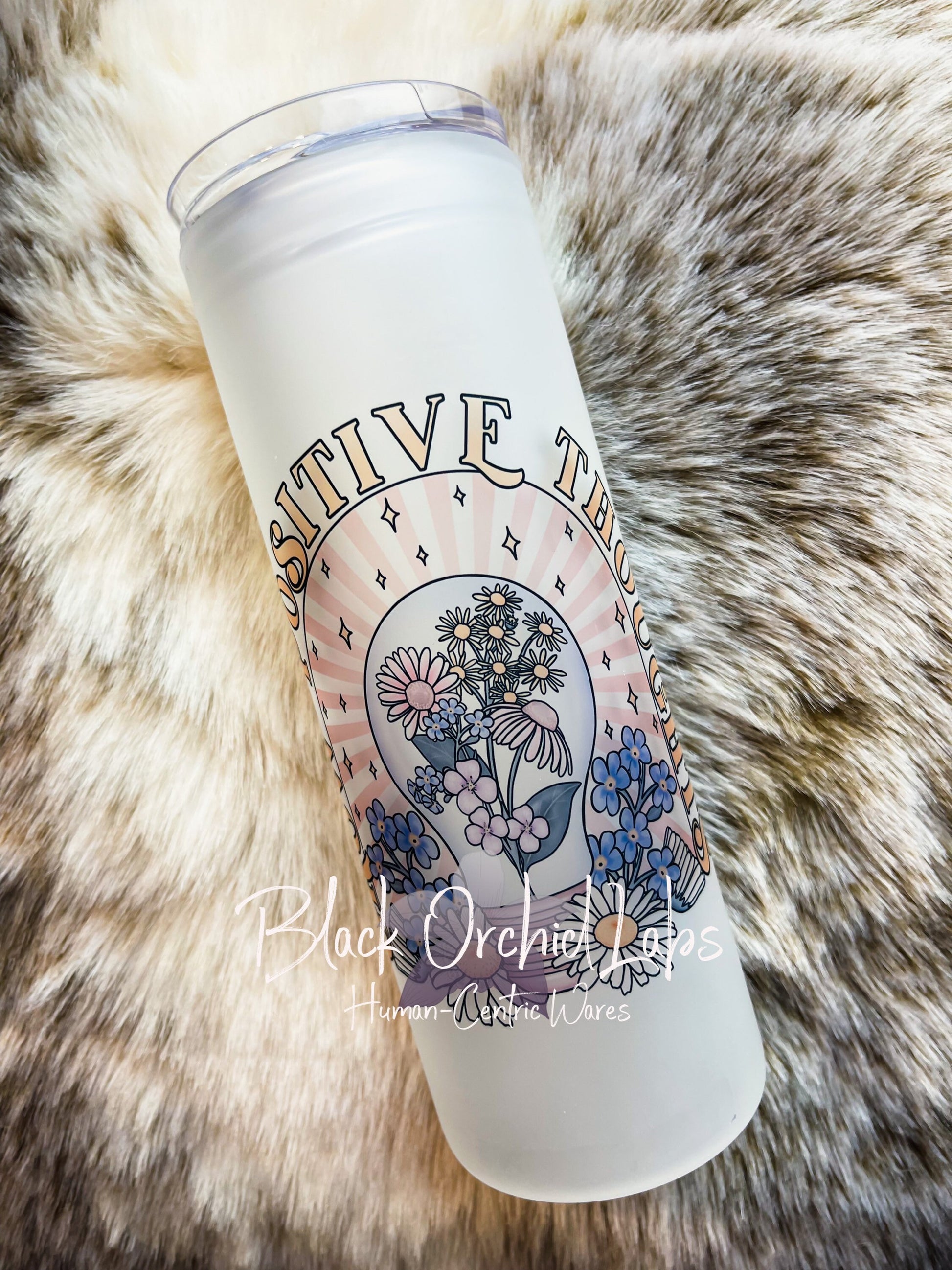 Pastel Goth Tumbler, dark academia Tumbler, Witchy Gift, Witch, Magic, Goth gift, minimalist, dark cottagecore, crystals, Wiccan