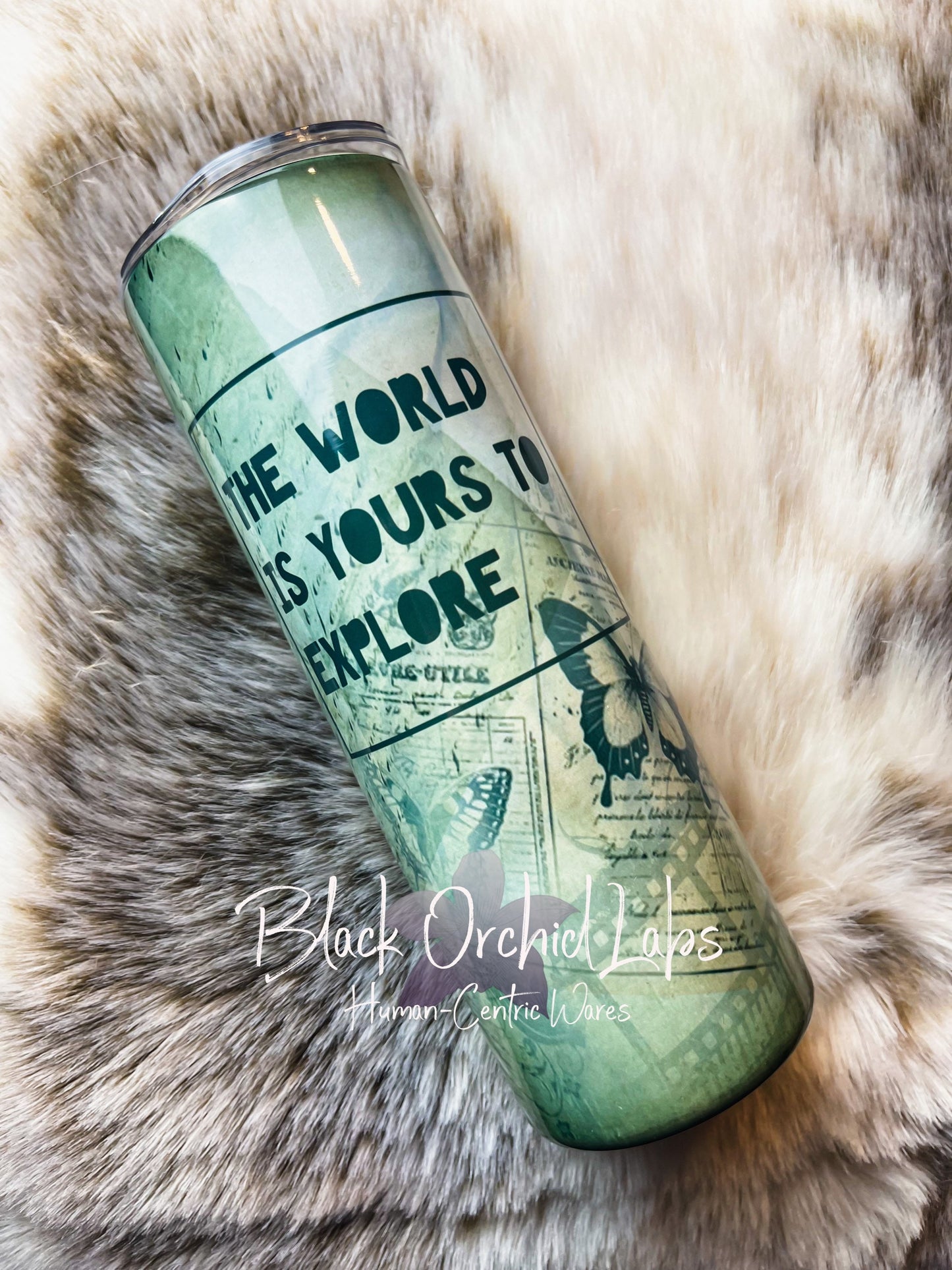 Steampunk Vintage Tumbler, world traveler , Travel Mug, vacation gift, coffee tumbler, minimalist, travel gift