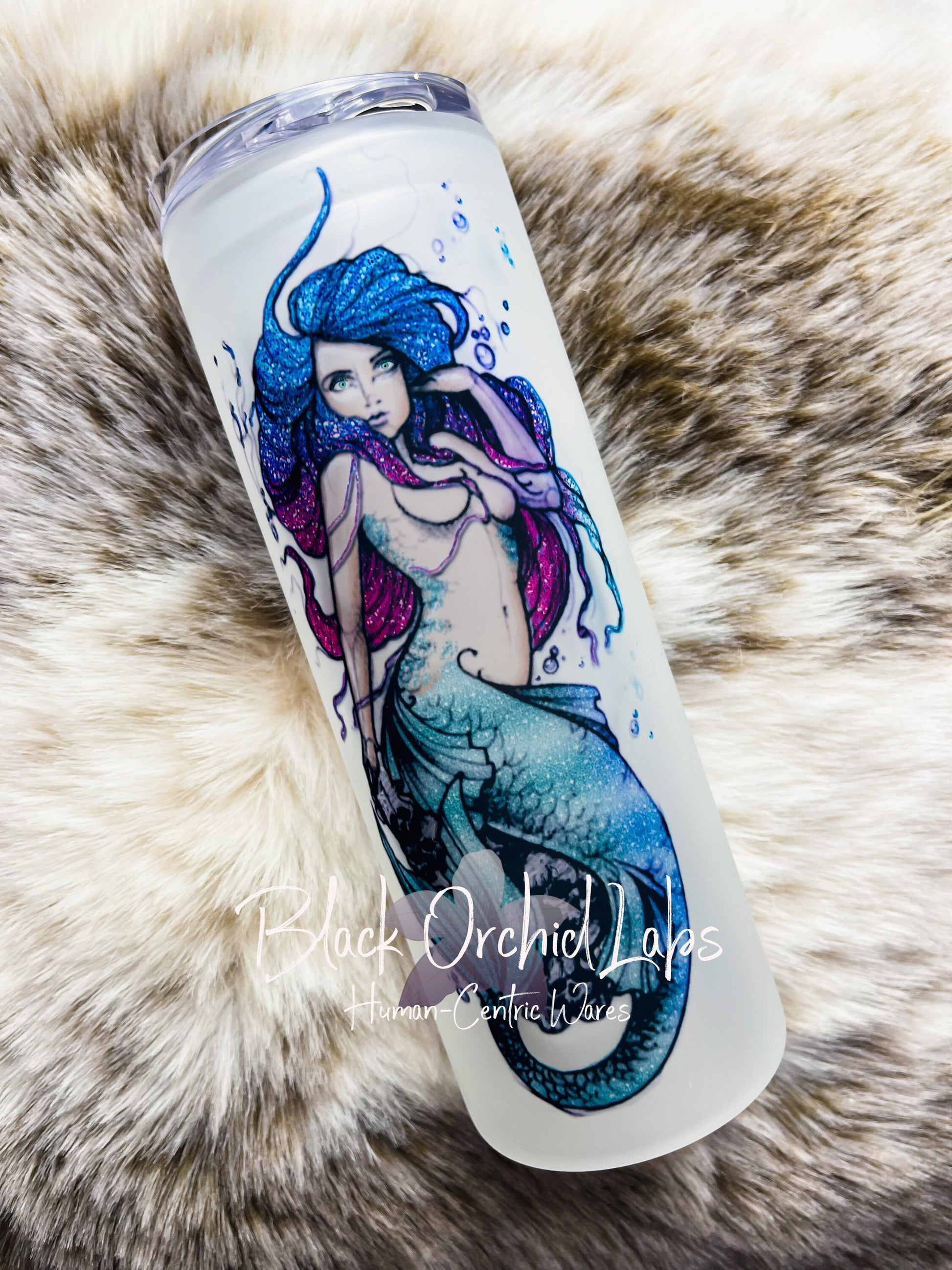 Mermaid Tumbler, Mermaid gift, Feminine, Ocean, Beach tumbler, gift for her, minimalist