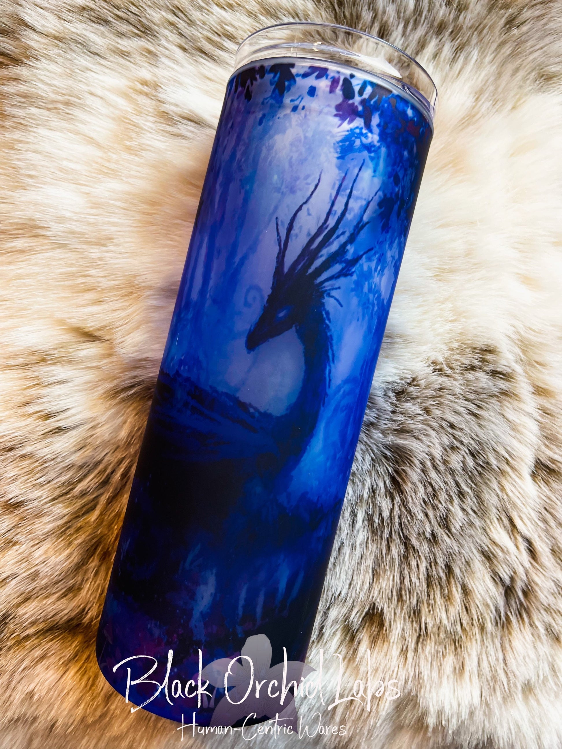 Fantasy, Dark Academia Dragon Glass Tumbler, unique, fantasy gift, travel mug, fantasy Dragon, gift for him, gift for her, minimalist