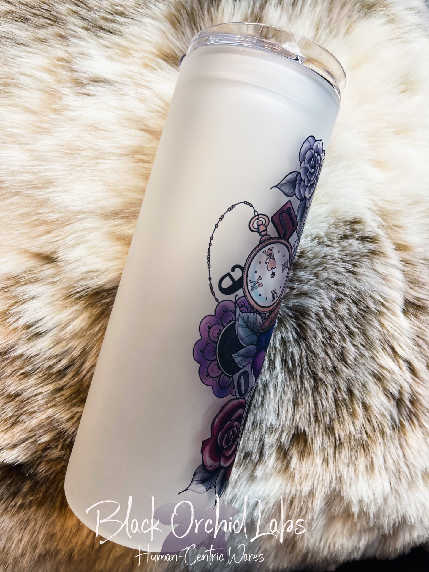 Dark Academia, Alice in Wonderland Tumbler, Personalized tumbler, Mug, White Rabbit Tumbler, Hatter, Gift for her, minimalist, Bookish