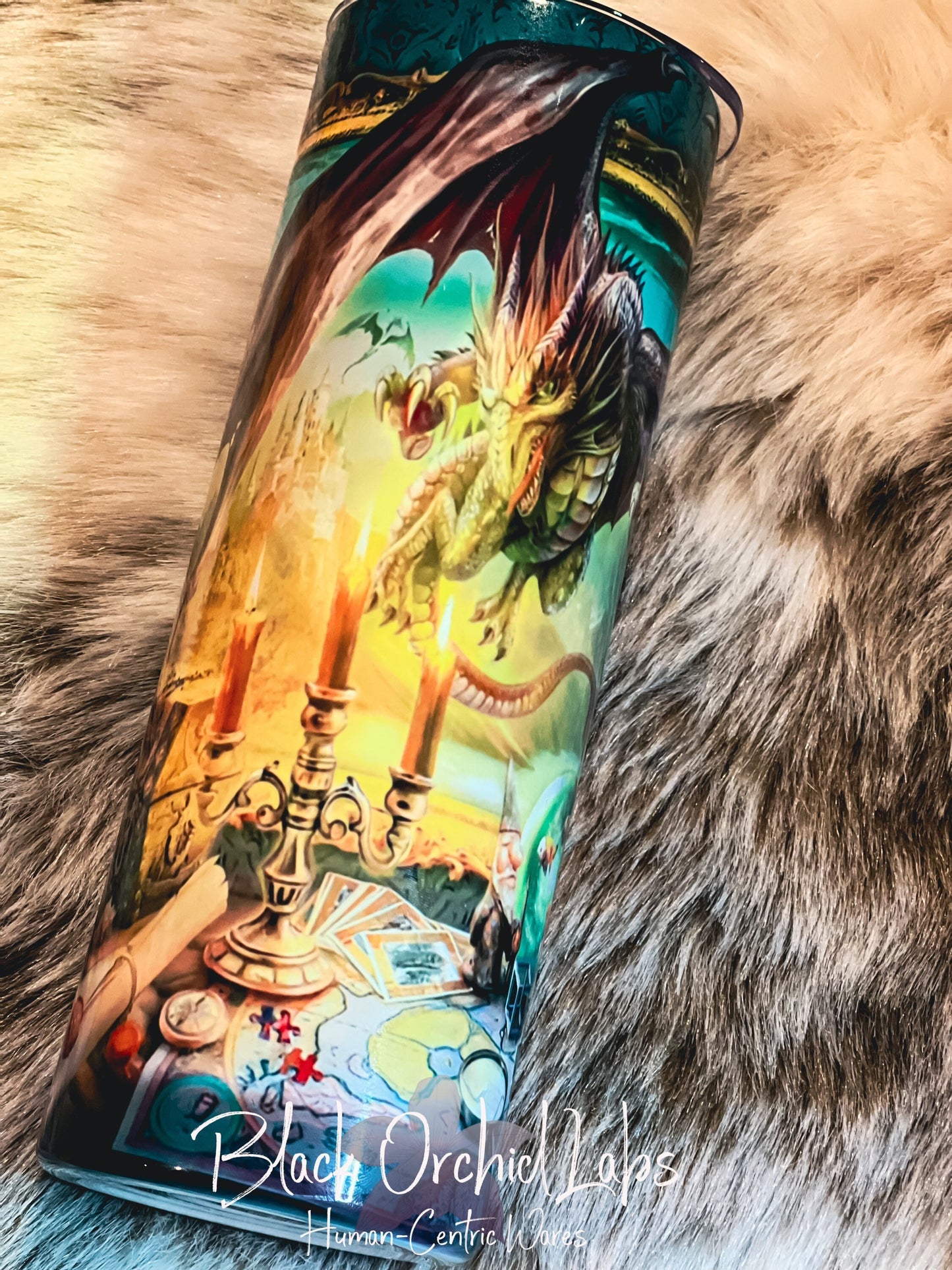 Bookish, Dark Academia Dragon Tumbler, Fantasy, Bookish gift, Readers travel mug, Book Dragon, gift for him, gift for her, minimalist