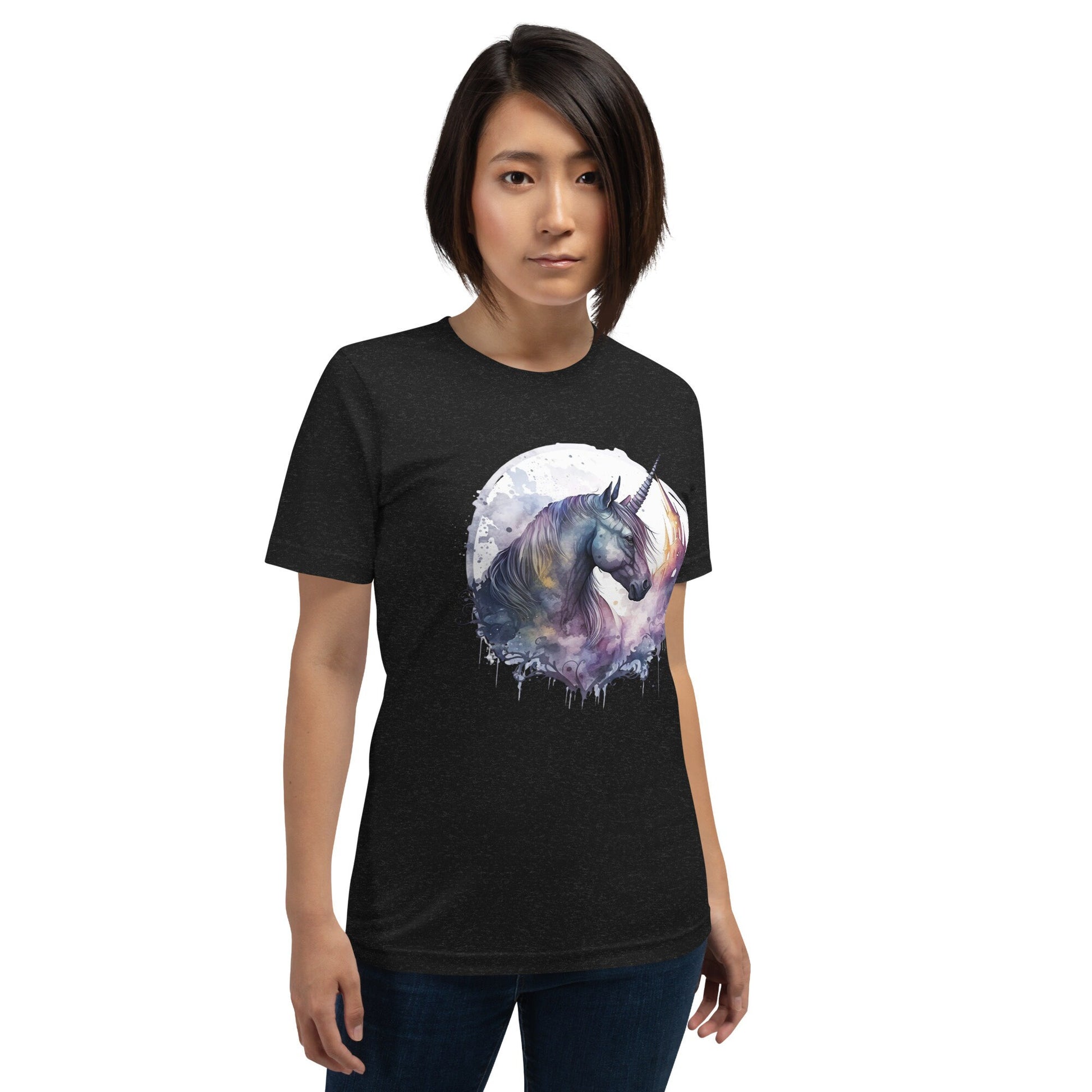 Goth Unicorn Unisex t-shirt, womens tshirt, dark academia, fantasy goth unicorn