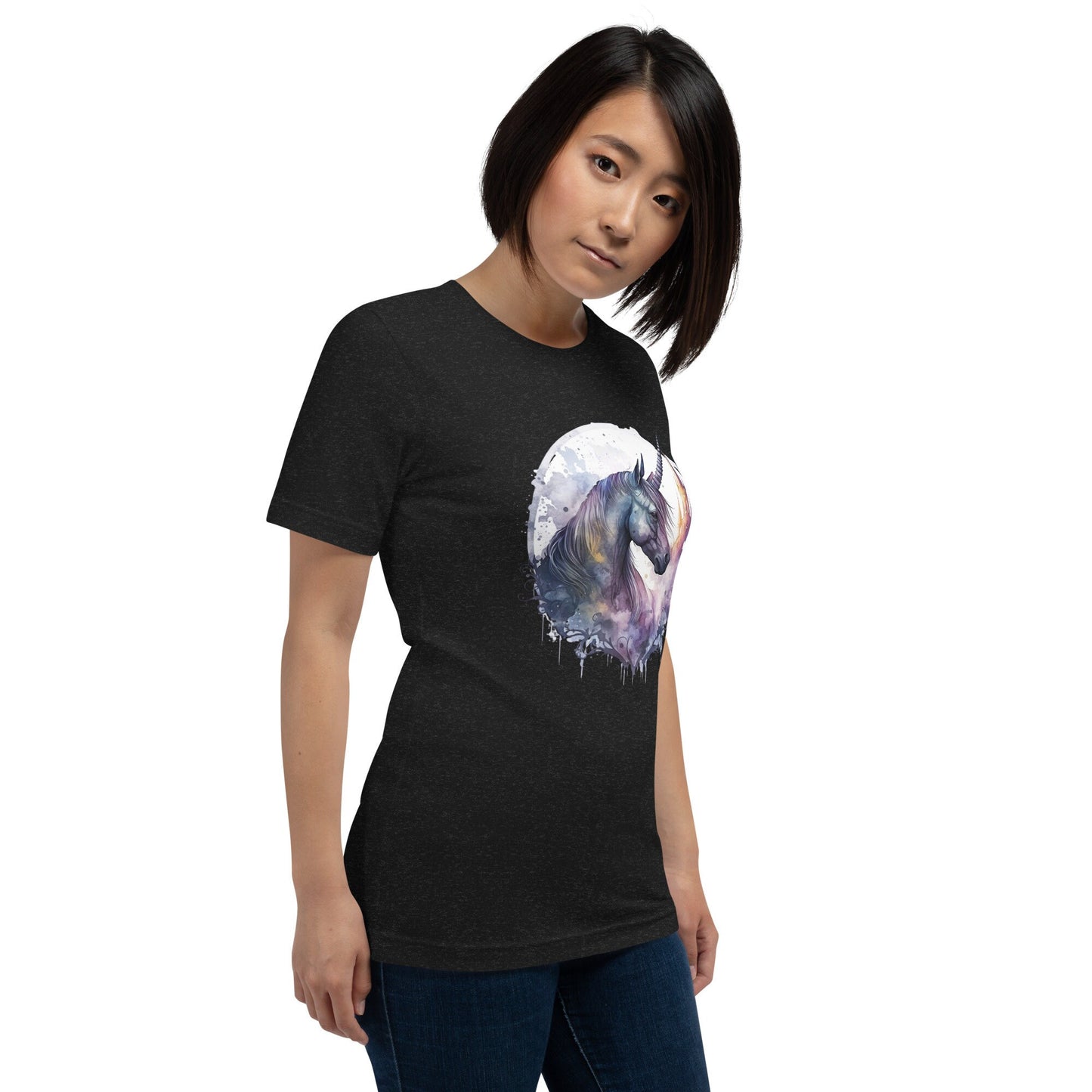 Goth Unicorn Unisex t-shirt, womens tshirt, dark academia, fantasy goth unicorn