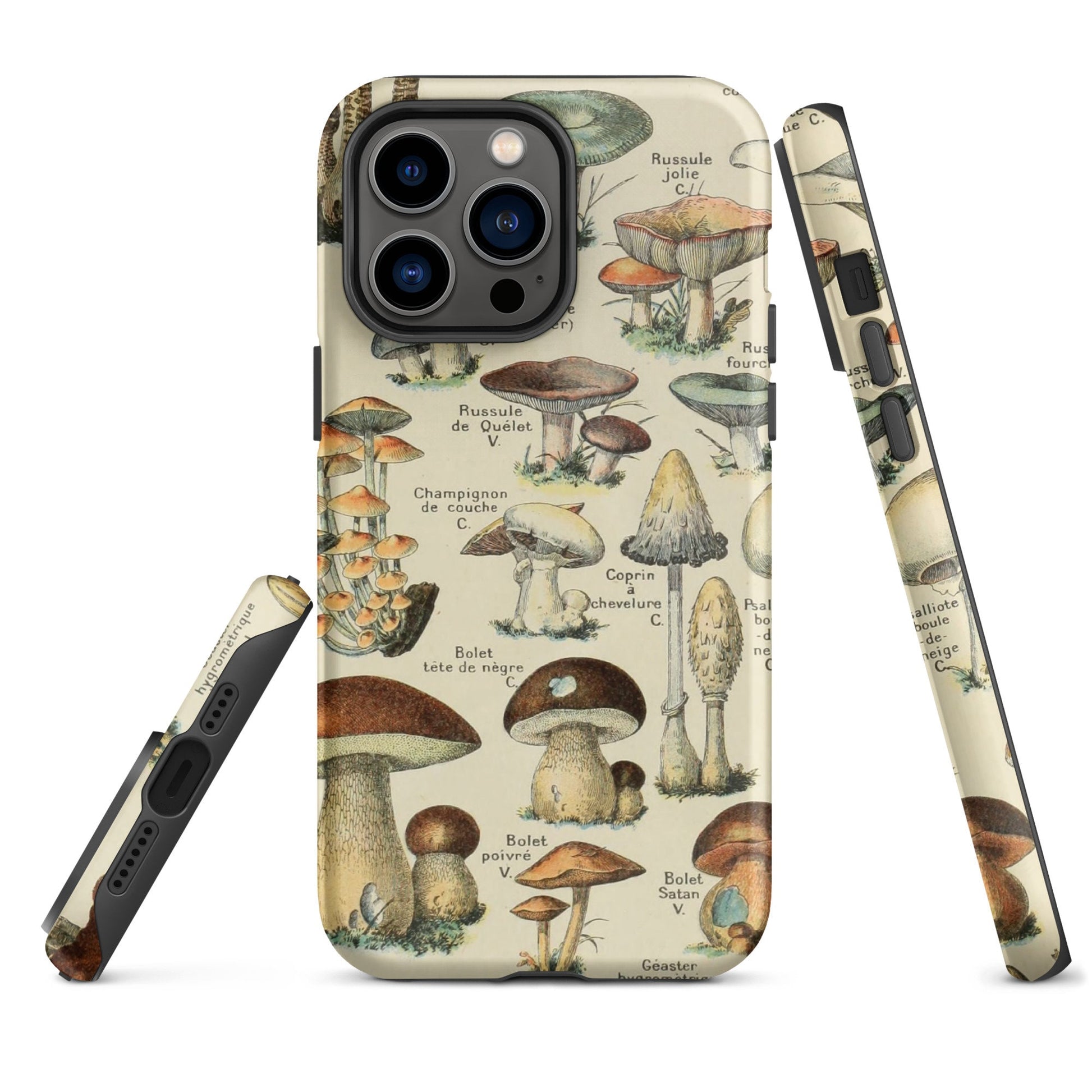 Cottagecore Tough Case for iPhone®, mushroom phone case, cottagecore woodland accessories