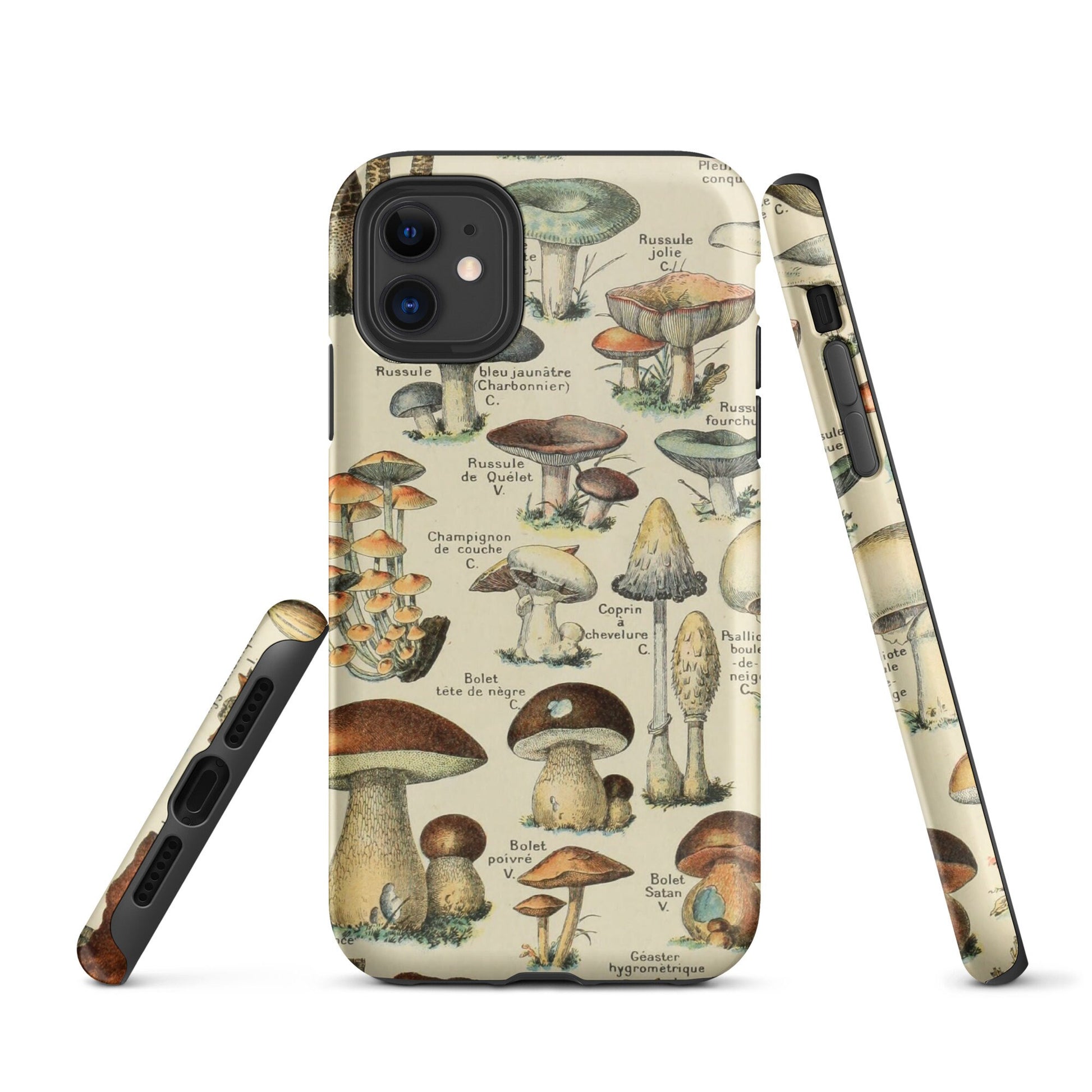 Cottagecore Tough Case for iPhone®, mushroom phone case, cottagecore woodland accessories