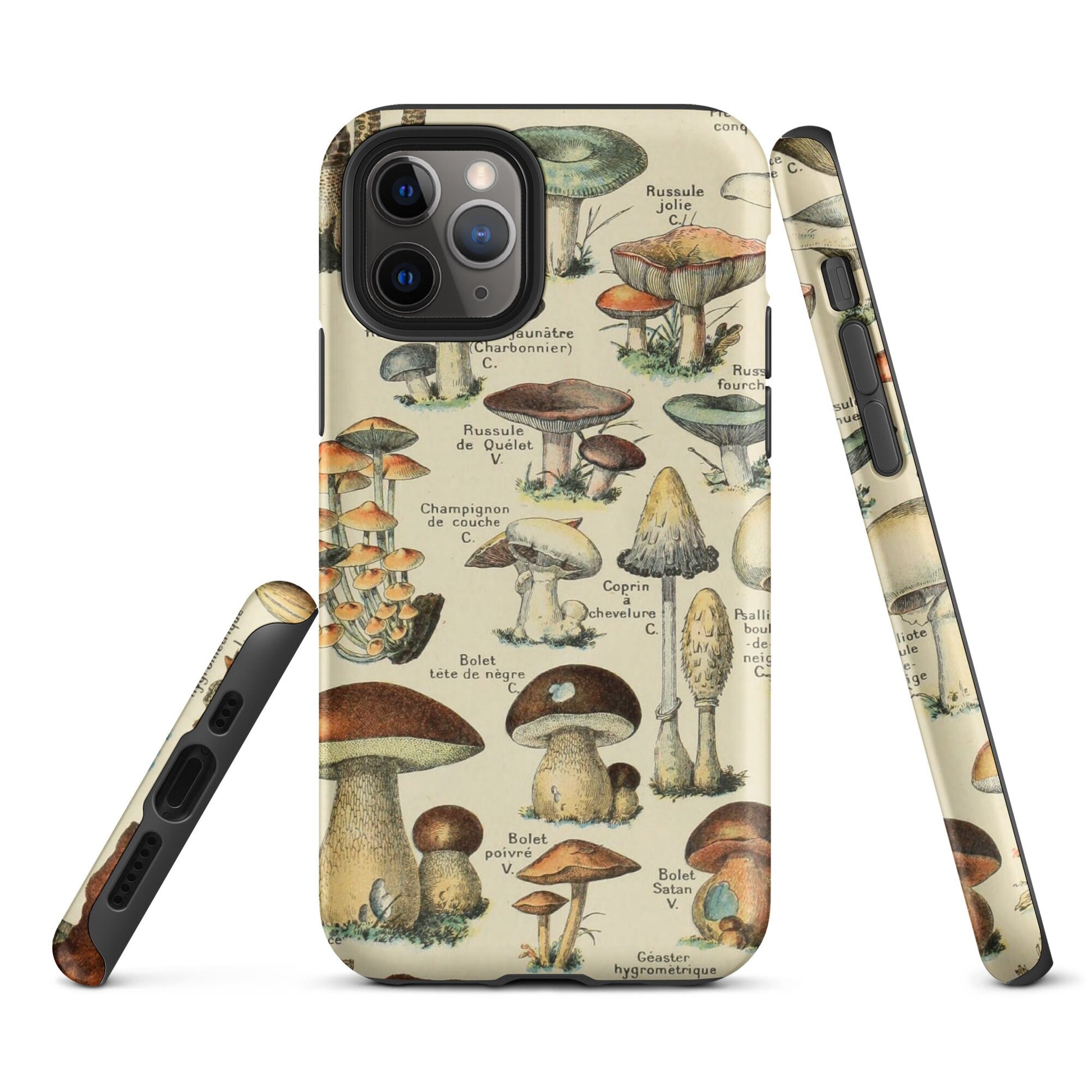 Cottagecore Tough Case for iPhone®, mushroom phone case, cottagecore woodland accessories