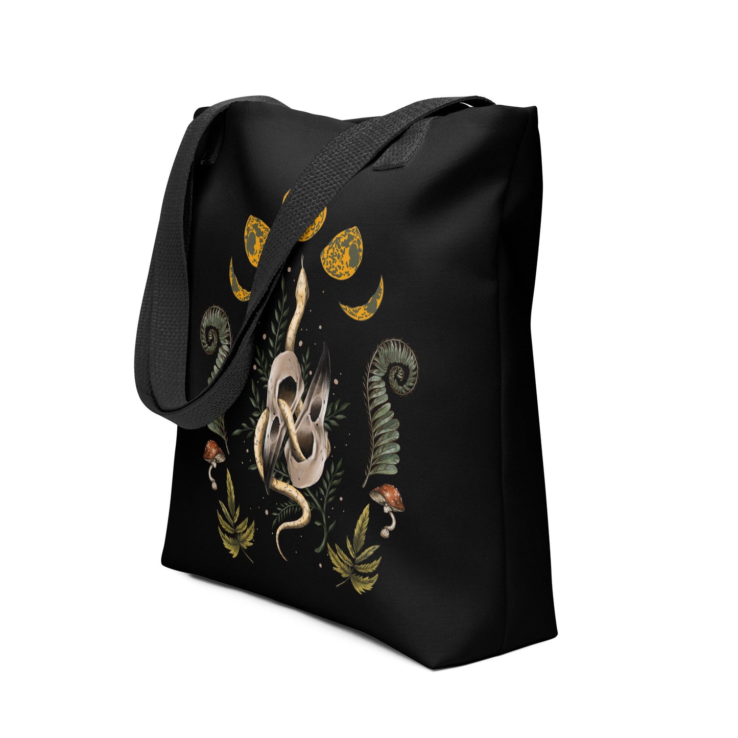 Cottagecore Witchy Tote Bag Goth Cottagecore Nature shoulder bag, Dark Academia