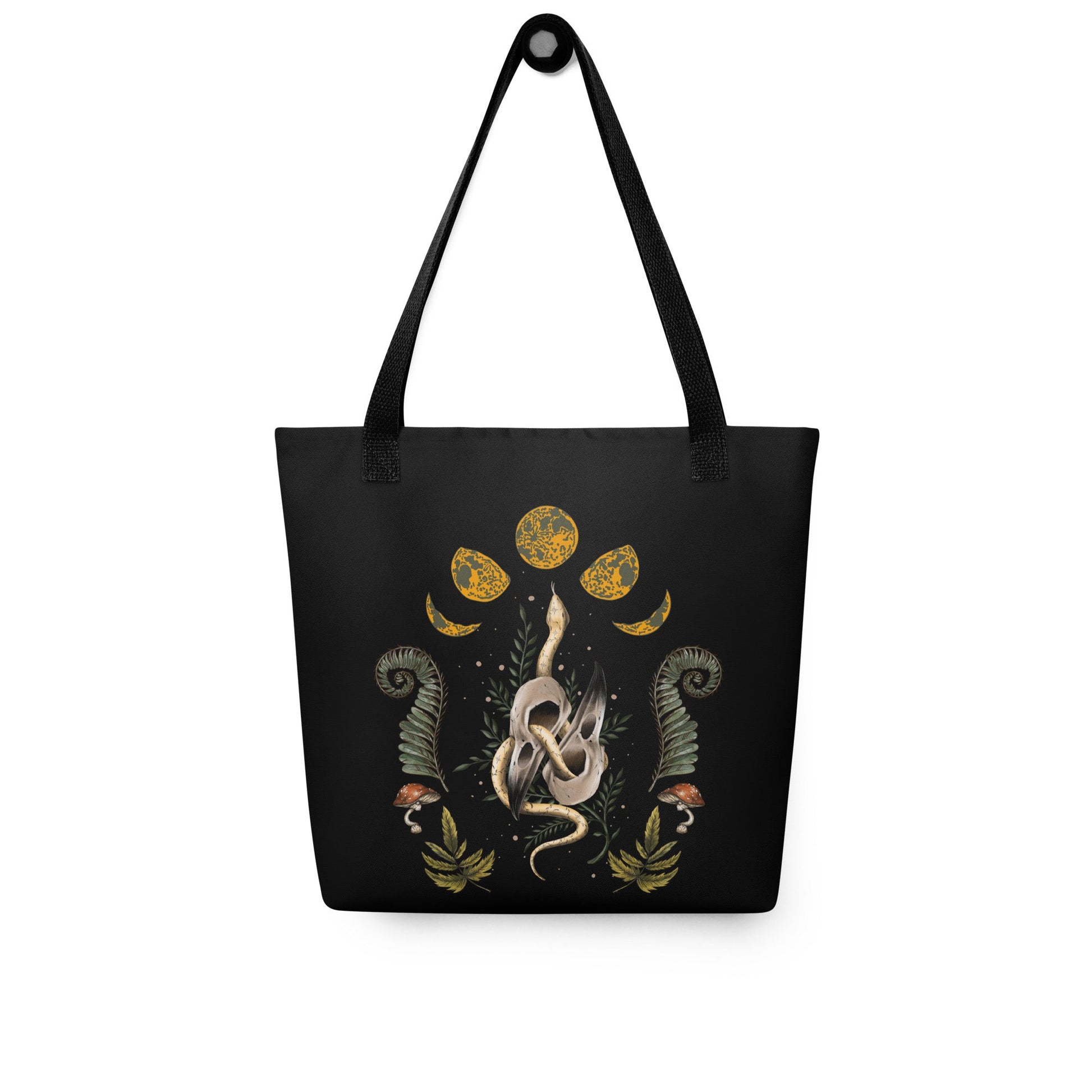 Cottagecore Witchy Tote Bag Goth Cottagecore Nature shoulder bag, Dark Academia