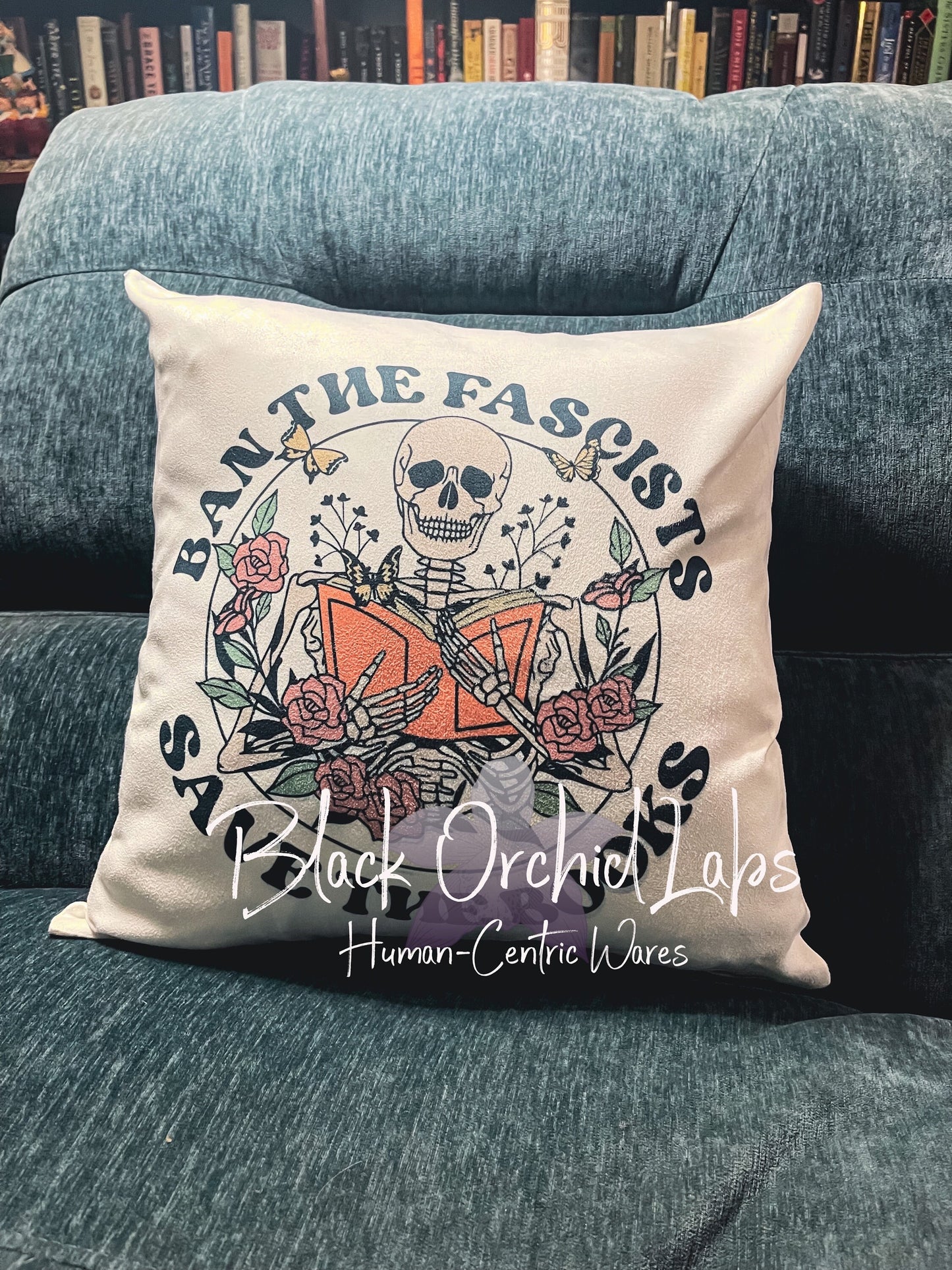 Banned Books premium pillow, Dark academia Home decor, goblincore, cottagecore spring home furniture and decor, banned books