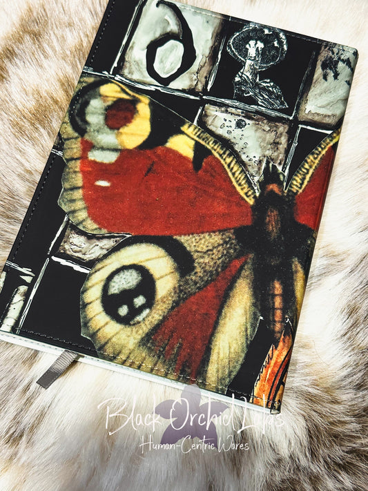 Alice in Wonderland gift Notebook, Dark Academia Vegan Leather Journal, 8”x6”, journal, goth, alice in wonderland, gift for her