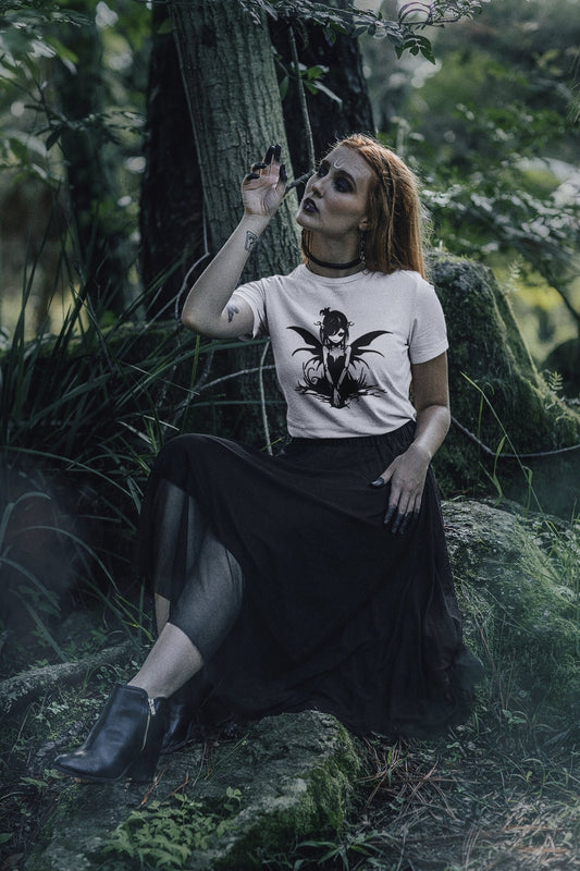 Dark Fairy T-shirt, Hoodie, Tote bag, Goth Fairy Shirt, Women's Shirt, Gift, Punk, Rocker, Goth, Cute goth, pastel goth